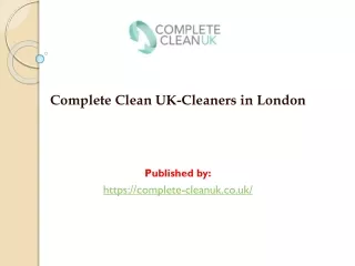 Cleaners in London