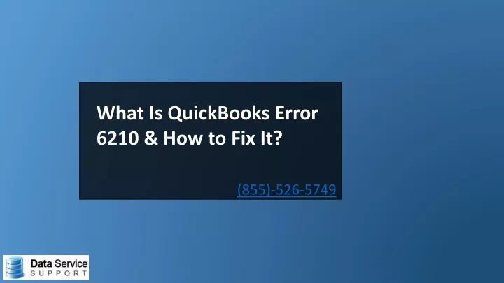 what is quickbooks error 6210 how to fix it