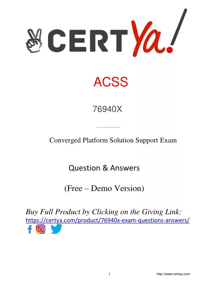 acss 76940x converged platform solution support