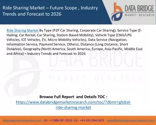 ride sharing market future scope industry trends