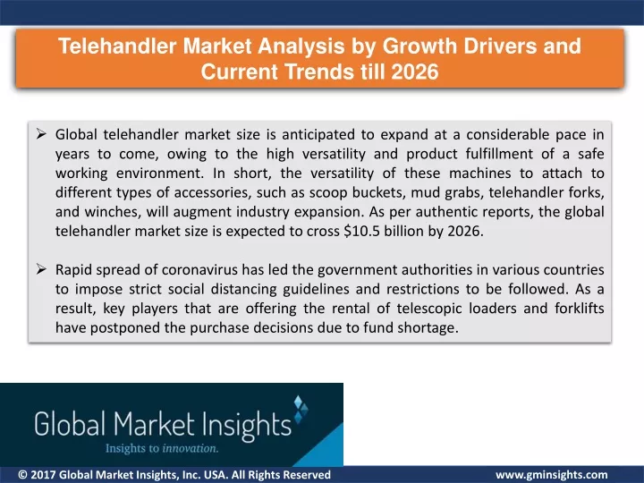 telehandler market analysis by growth drivers