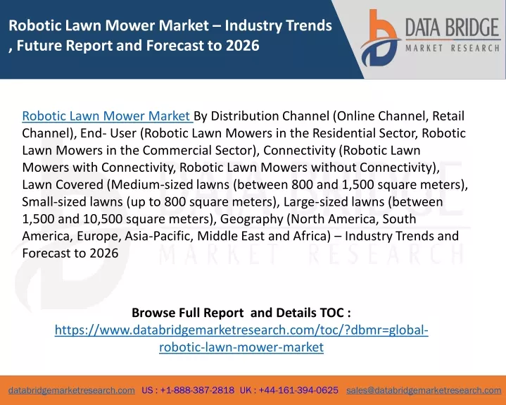 robotic lawn mower market industry trends future