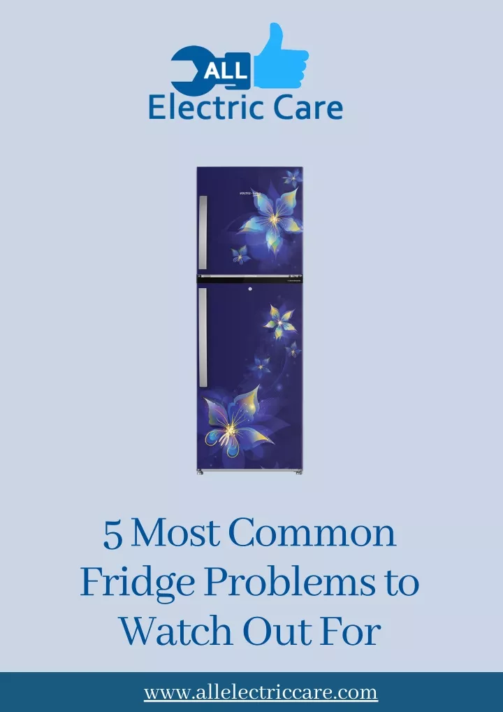 5 most common fridge problems to watch out for