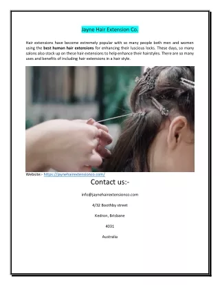 Hair Extensions Classes in Australia -|- (Jayne Hair Extension)