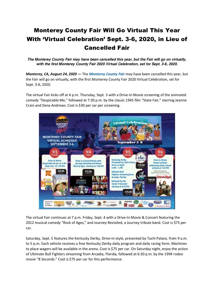 monterey county fair will go virtual this year