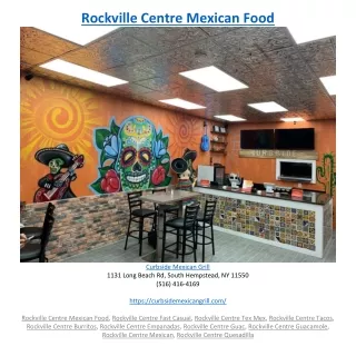 Rockville Centre Mexican Food