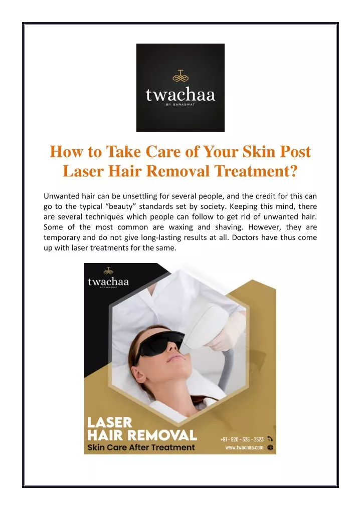 how to take care of your skin post laser hair