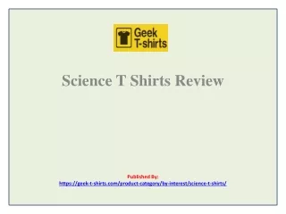 Science t shirts Review