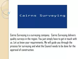 Cairns Surveyor