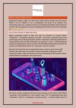 what is the future of gis