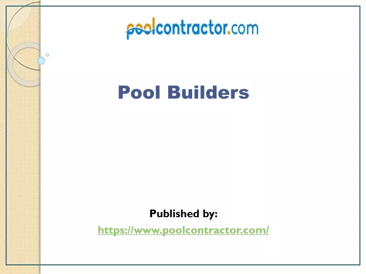 pool builders published by https www poolcontractor com