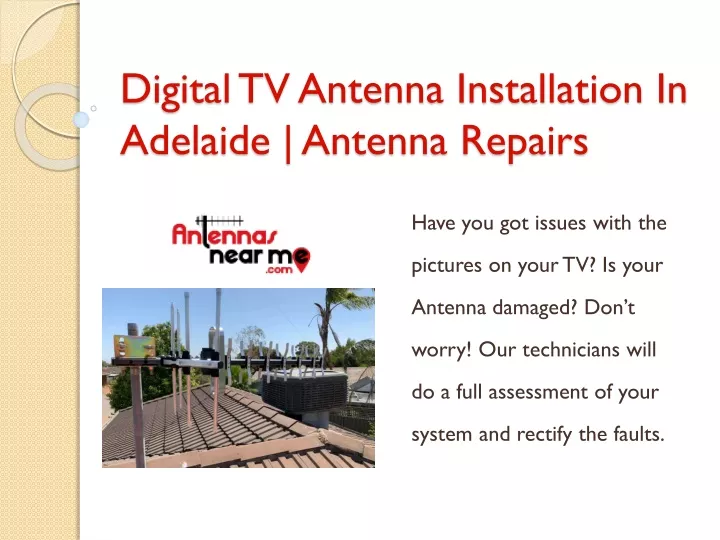 digital tv antenna installation in adelaide antenna repairs