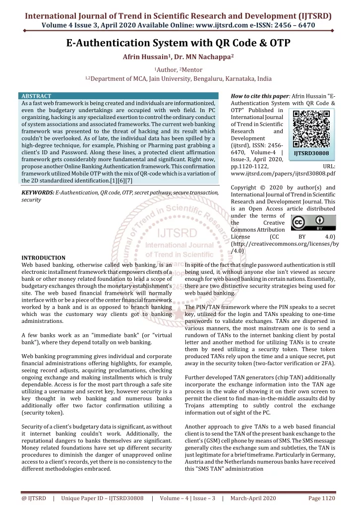 international journal of trend in scientific