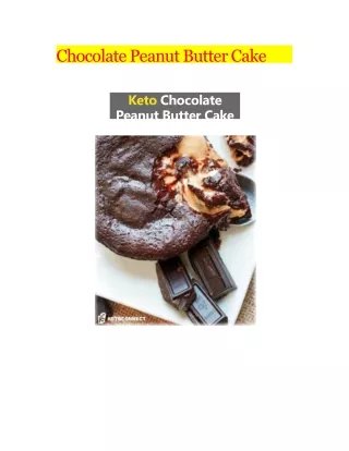 chocolate peanut butter cake