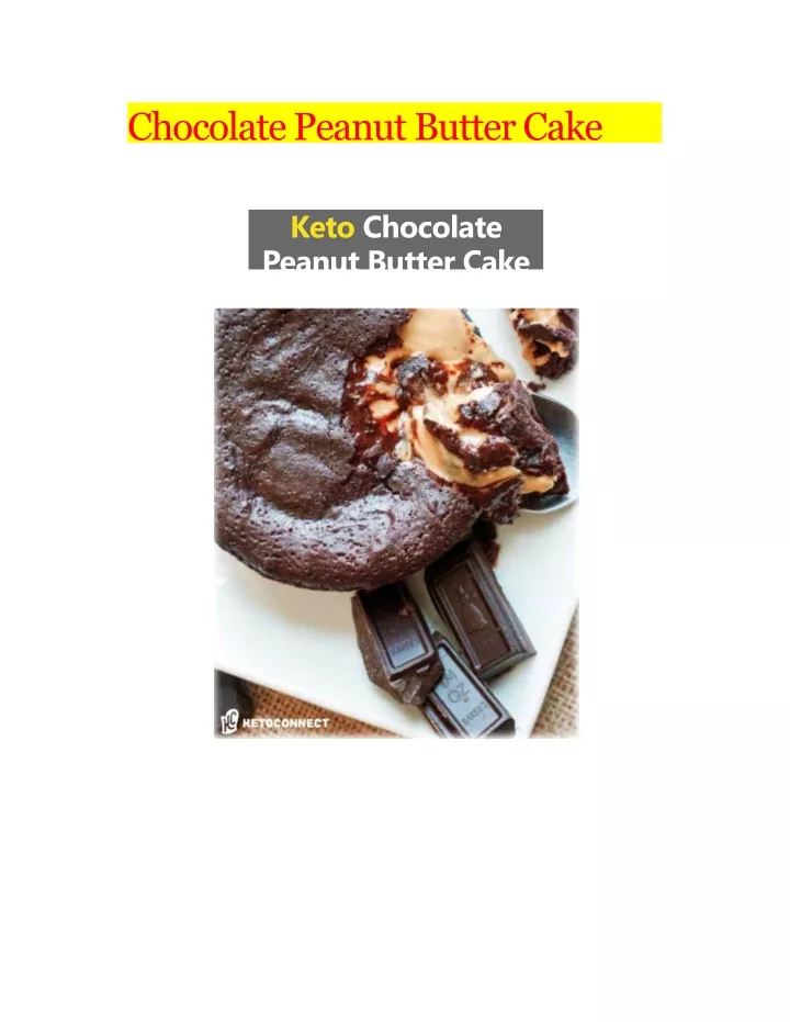 chocolate peanut butter cake