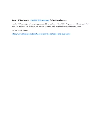 hire a php programmer hire php web developer