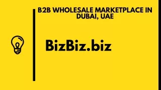 B2b Marketplace For Buyer | Bizbiz.Biz