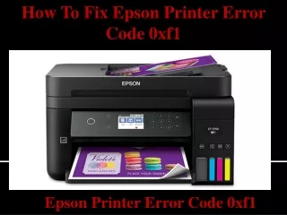 how to fix epson printer error code 0xf1