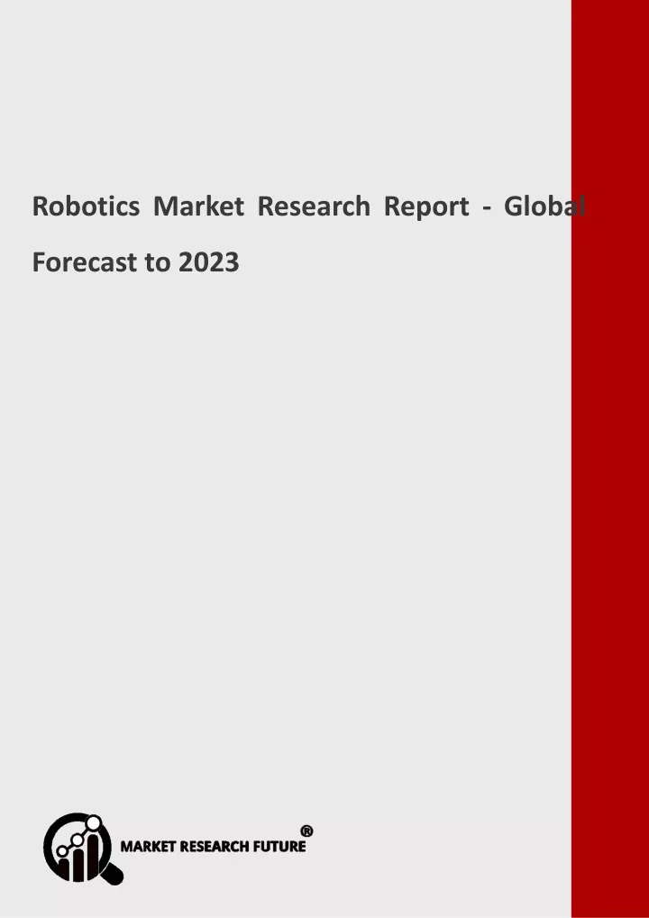 robotics market research report global forecast