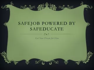 safejob powered by safeducate