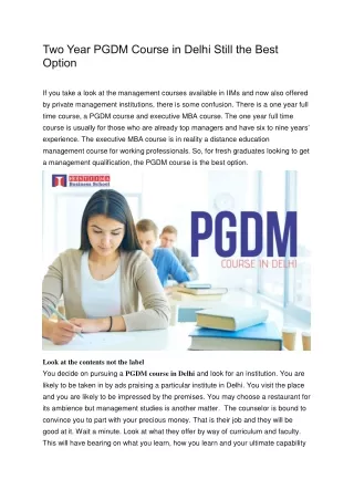FOSTIIMA PGDM Courses in India Top 10 B School in Delhi