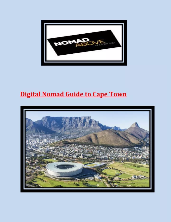 digital nomad guide to cape town