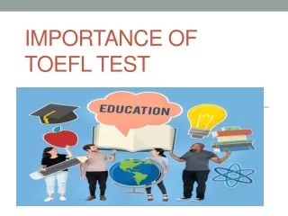 Importance of TOEFL Test