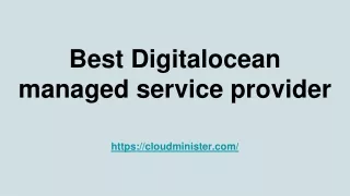 Best Digitalocean managed service provider