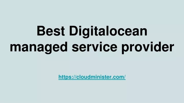 best digitalocean managed service provider
