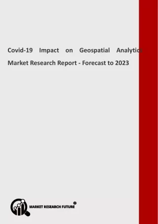 covid 19 impact on geospatial analytics market