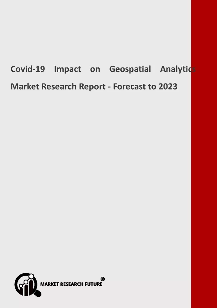 covid 19 impact on geospatial analytics market