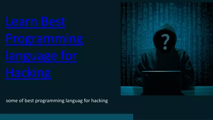 learn best programming language for hacking