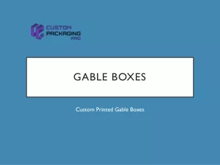 gable boxes