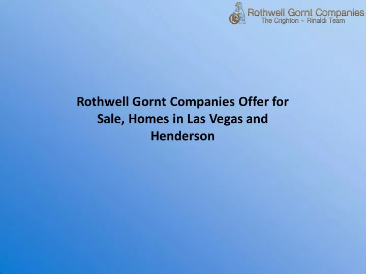 rothwell gornt companies offer for sale homes