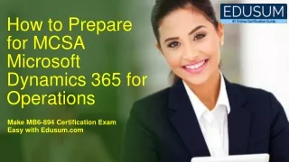 how to prepare for mcsa microsoft dynamics