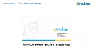 allergy and immunology medical billing services