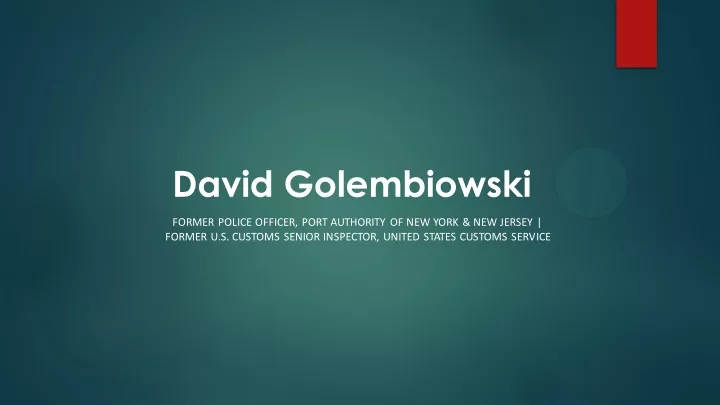 david golembiowski