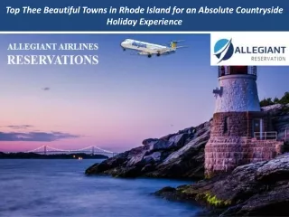 Top Thee Beautiful Towns in Rhode Island for an Absolute Countryside Holiday Experience