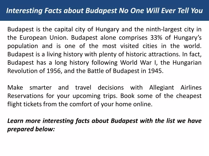 interesting facts about budapest no one will ever tell you