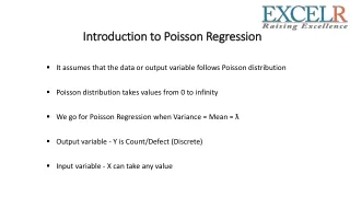 introduction to poisson regression