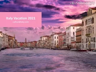 Italy Vacation 2021