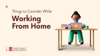 things to consider while