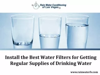 Best Water Filtration Las Vegas