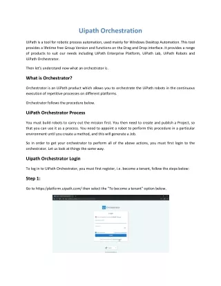 uipath orchestration