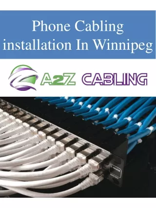 Phone Cabling installation In Winnipeg