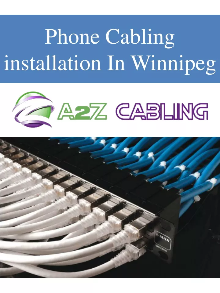 phone cabling installation in winnipeg
