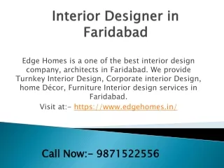 Interior Designer in Faridabad