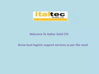 Know best logistic support services as per the need