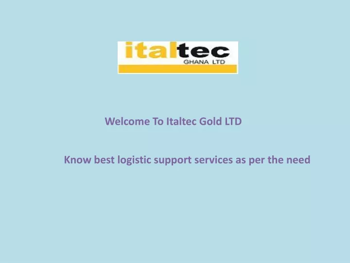 welcome to italtec gold ltd