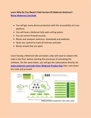learn why do you need a paid version of webroot